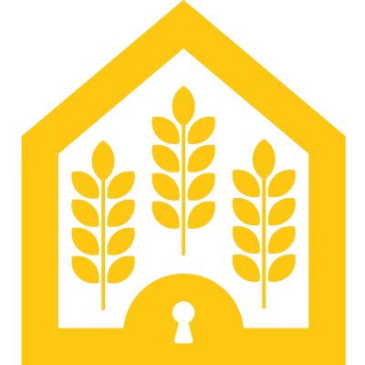 Ícono de almacenamiento y guarda de trigo